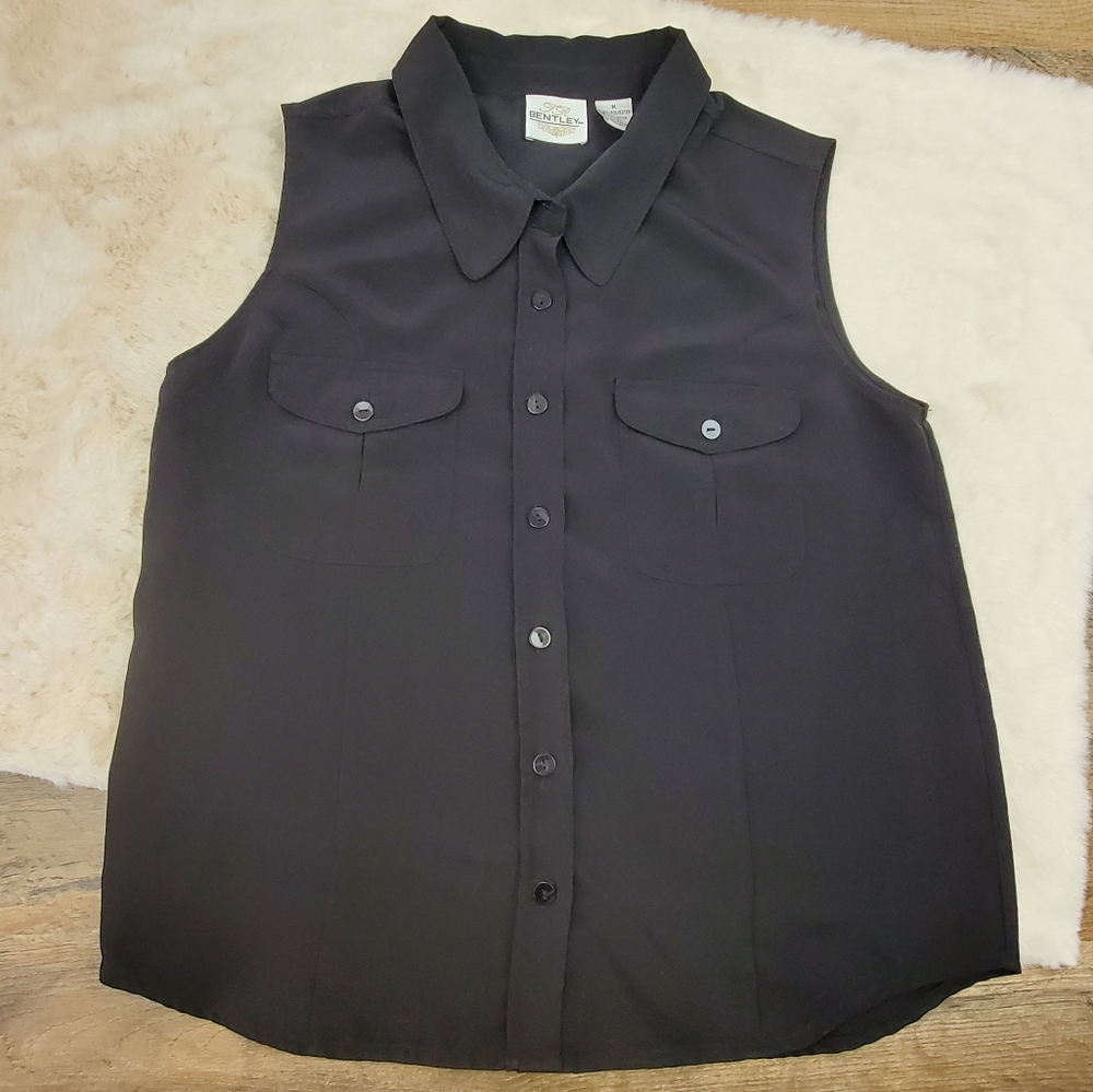 Vintage Polyester Button Down Vest